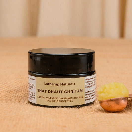 Shat Dhaut Ghritam, an Ayurvedic Cream for Deep Skin Moisturization & Healing