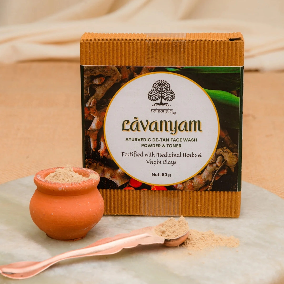 Lavanyam, An Ayurvedic Detan Face Wash Powder & Toner
